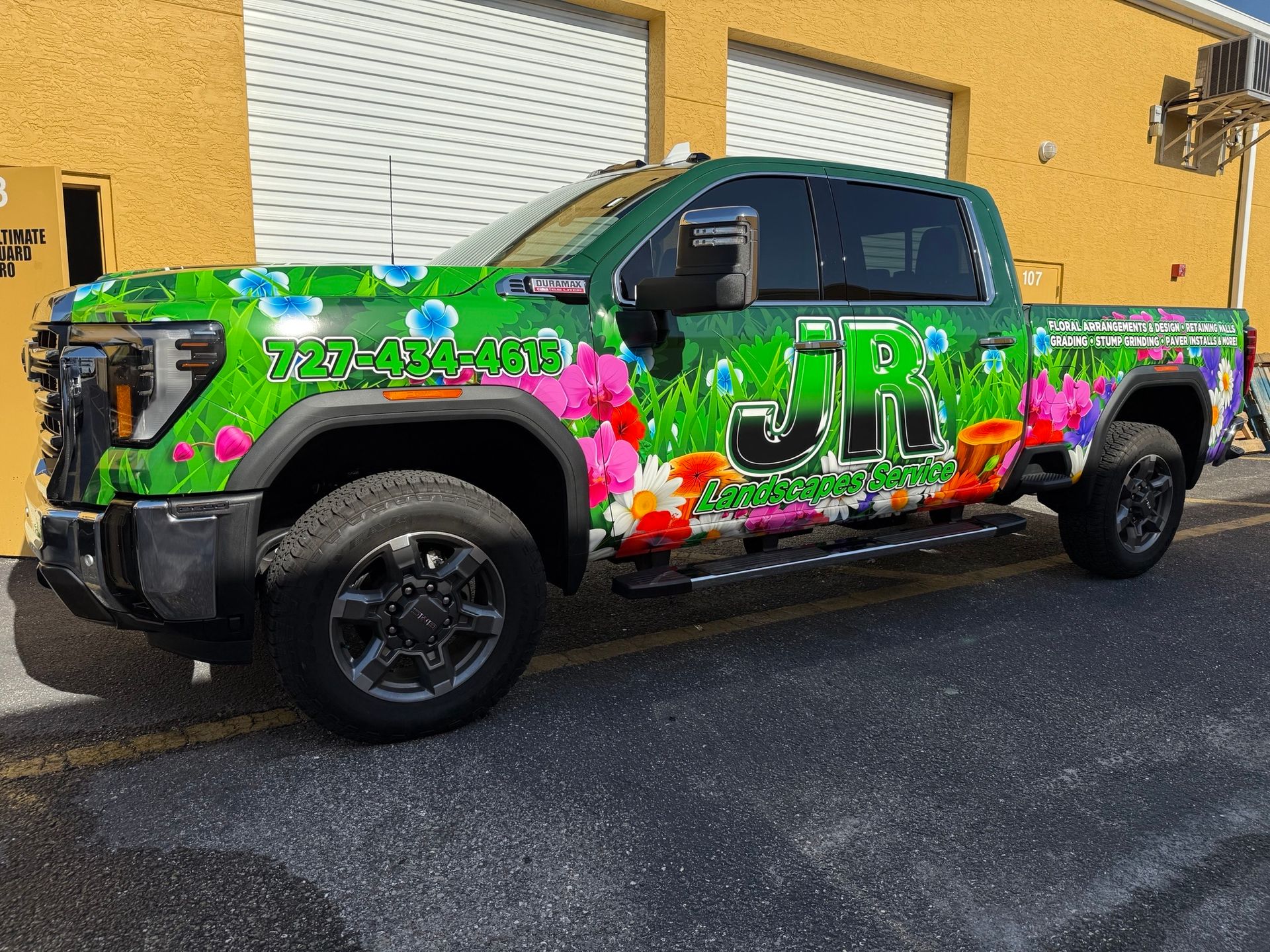 Commercial truck wrap